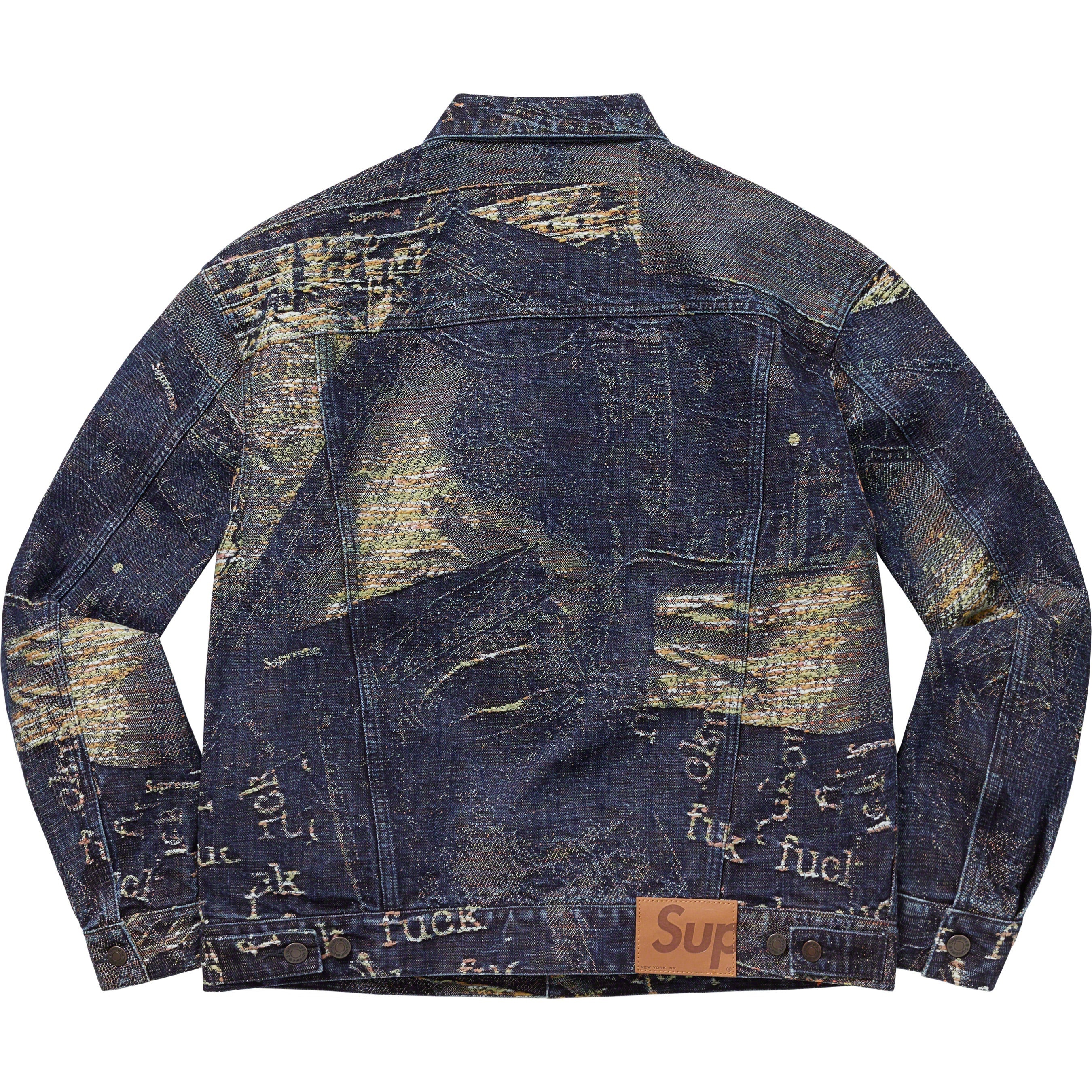 Archive Denim Jacquard Trucker Jacket view 2